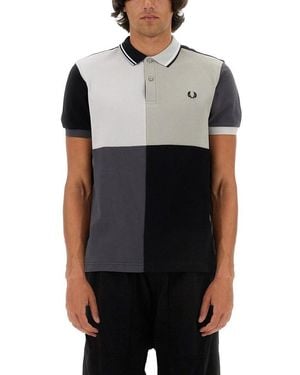 Fred Perry X Beams Logo Accent Polo Shirt - Black