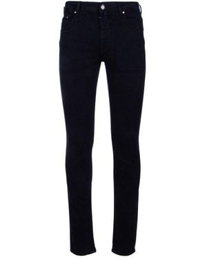 Jacob Cohen Logo-Patch Mid-Rise Bootcut Jeans - Blue