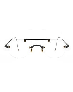 Thom Browne Pilot-Frame Glasses - Black