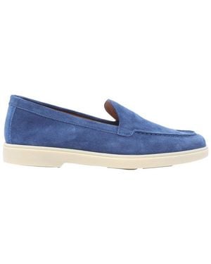Santoni Logo Moulded Loafers - Blue
