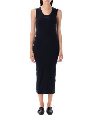 Fear Of God Rib Knit Fitted Tank Dress - Black
