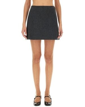 Theory Mini Skirt With Tailored Silhouette - Black