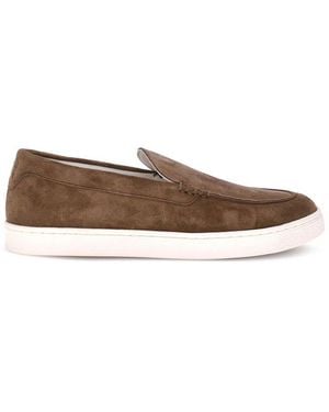 Brunello Cucinelli Round Toe Slip-On Loafers - Brown