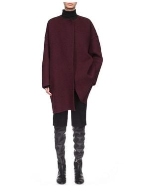 The Row Verlain Long-Sleeved Coat - Red