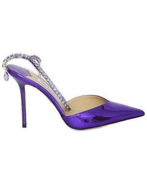 Jimmy Choo Saeda 100 Court Shoes - Blue
