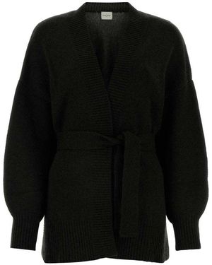 LeKasha Aomori Belted Cardigan - Black