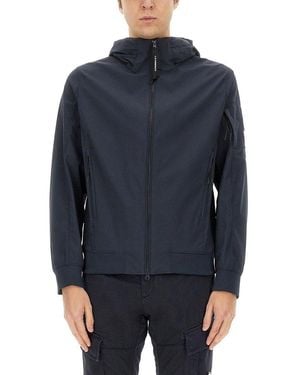 C.P. Company Outerwear Hooded Jacket - Blue