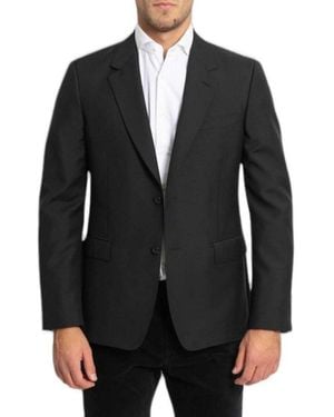 McQueen Single Breasted Tailored Blazer - Black
