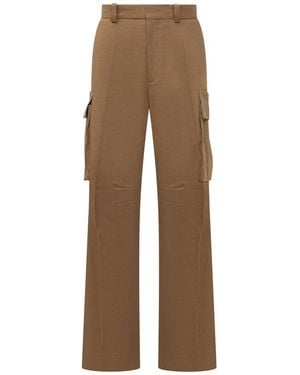 Victoria Beckham Relaxed Cargo Trousers - Natural