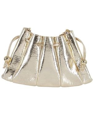 THEMOIRÈ Dafne Drawstring Fastened Shoulder Bag - Metallic