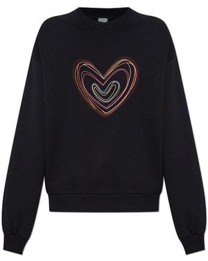 Paul Smith Sweatshirt With A Colorfully Embroidered Pattern - Black