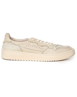 Eleventy Lace-Up Platform Trainers - Natural