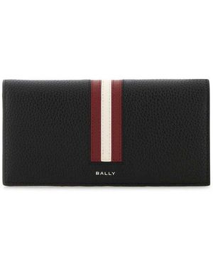 Bally Ribbon Bi-Fold Continental Wallet - Grey