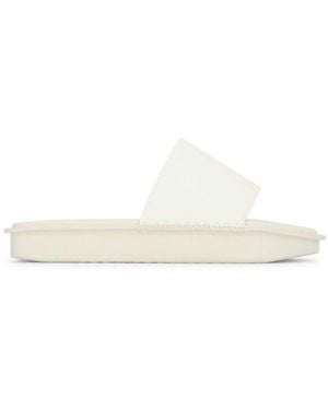 Y-3 Water Square Toe Slides - White