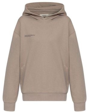 PANGAIA Hoodie With Logo - Natural
