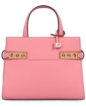 Delvaux Tempete Handbag Tote - Pink