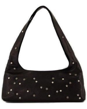 Marge Sherwood Halter Embellished Shoulder Bag - Black