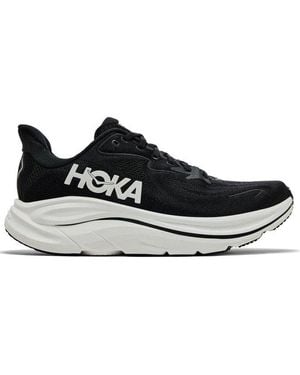 Hoka One One Clifton 10 Lace-Up Trainers - Black
