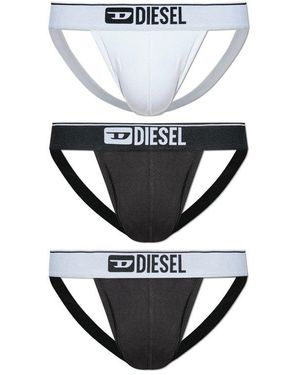 DIESEL Three-Pack Of Jockstraps 'Umbr' - White
