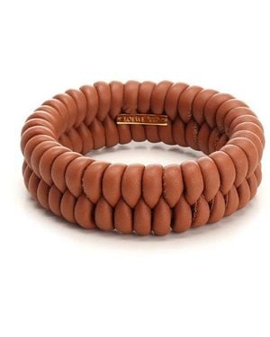 Loewe Logo Plaque Bracelet - Brown