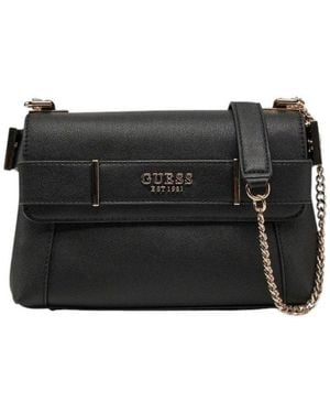 Guess Anadela Logo Lettering Convertible Crossbody Bag - Black