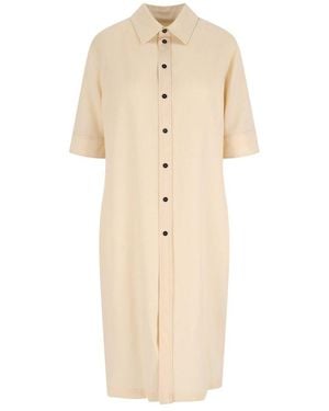 Jil Sander Lightweight Gabardine Long Shirt - Natural