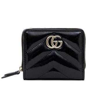 Gucci Gg Marmont Mini Wallet - Black