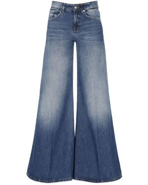 Dondup Wide Leg Pants - Blue