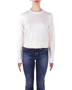 Guess Crew Logo Sweater - White