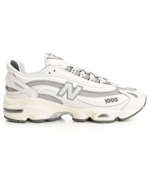 New Balance 1000 Lace-Up Sneakers - White