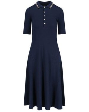 Polo Ralph Lauren Short Sleeved Polo Shirt Dress - Blue