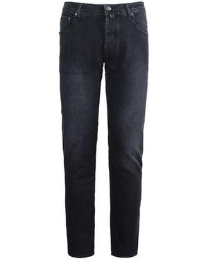 Jacob Cohen Nick Slim Super-Slim 5 Pocket Jeans - Blue