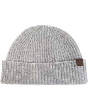 Eleventy Ribbed Beanie Hat - Grey