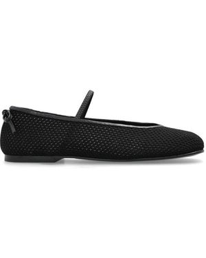NODALETO Chic Strap Flats - Black
