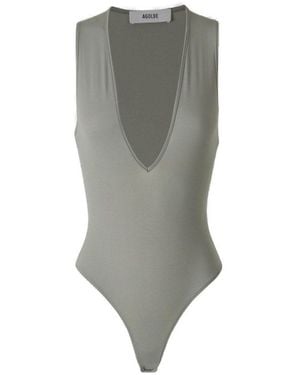 Agolde Sleeveless Bodysuit - Grey