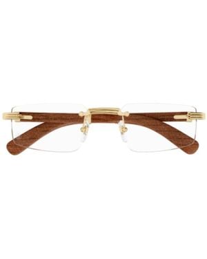 Cartier Rimless Glasses - Brown