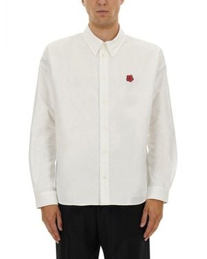 KENZO Shirt With "Boke Flower" Embroidery - White