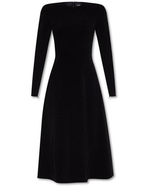 BALENCIAGA Breezy Long Sleeve Gown (Black)