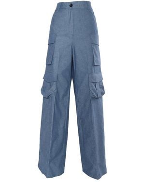 Ballantyne Lightweight Denim Cargo Trousers - Blue