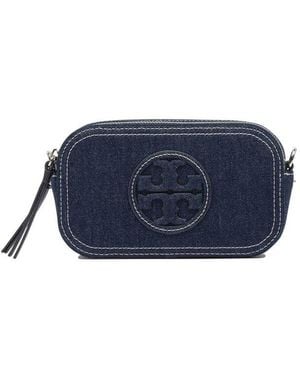 Tory Burch Mini Miller Denim Crossbody Bag - Blue