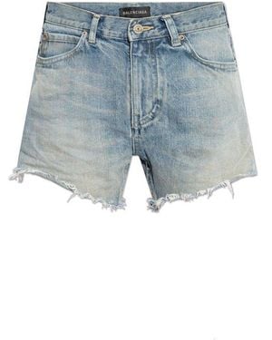 Balenciaga Denim Shorts - Blue