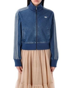 adidas Originals Denim Firebird Track Top - Blue