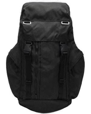 Stone Island Foldover-Top Buckled Backpack - Black