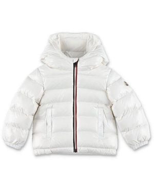 Moncler Enfant New Aubert Hooded Down Jacket - White