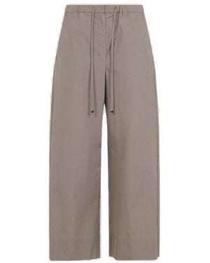 Max Mara Aureo Drawstring Trousers - Natural