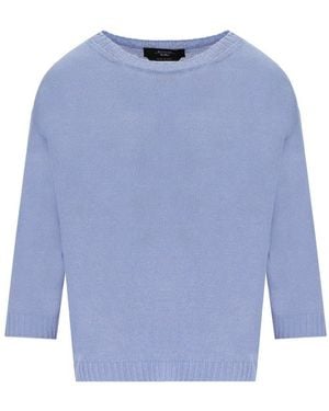 Weekend by Maxmara Selz Crewneck Pullover - Blue