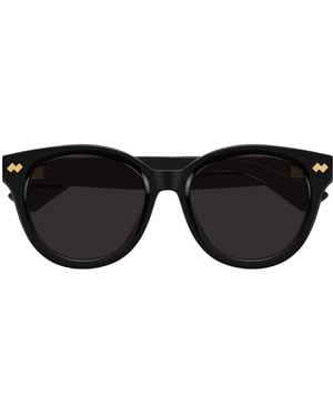 Bottega Veneta Square Frame Sunglasses - Black