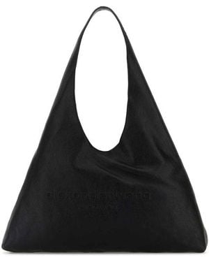 Alexander Wang Leather Large Pike Shoulder Bag - Black