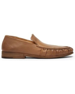 Marsèll Mocassino Ruched Slip-on Loafers - Brown