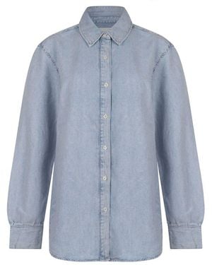 Calvin Klein Button-Up Shirt - Blue